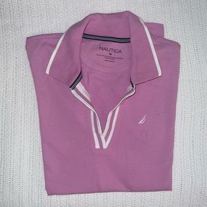 Nautica Short Sleeve Top Plum
